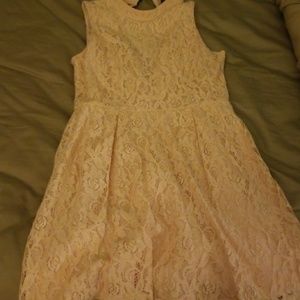 Pink lace dress